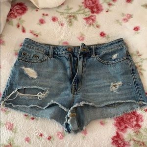 BDG cheeky high waisted denim shorts